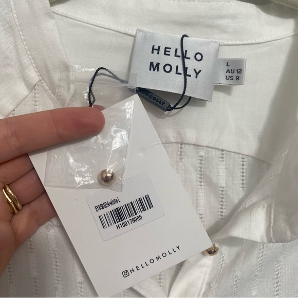 SOLD NWT Hello Molly Vanilla Aroma Dress Sz L White - Picture 5 of 14